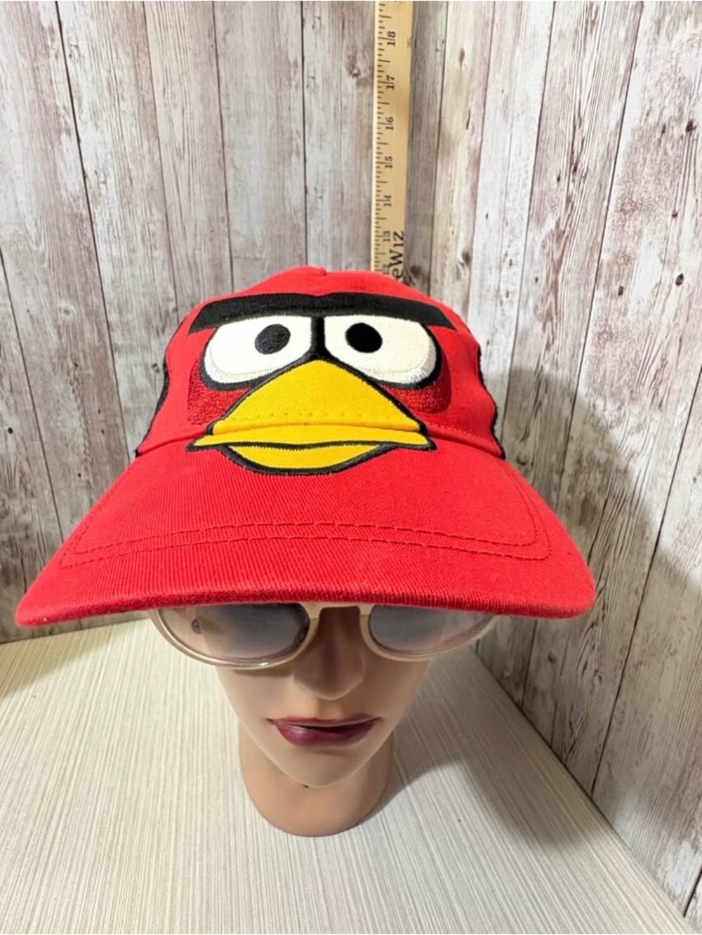 Angry Birds Red Bird Black Mesh Snap Back Baseball Trucker Hat Rovio Brand